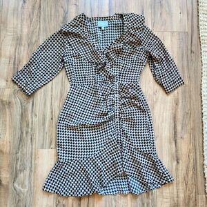 Anthro Skies Are Blue Houndstooth Dress
